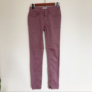 Burberry Brit Burgundy Skinny Pants